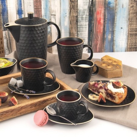 Keraamiline magustoidutaldrik must 16,5x15 cm