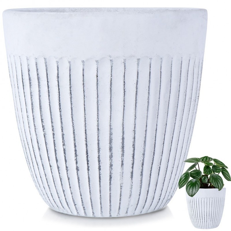 Valge keraamiline lillepott 14 cm | FreshDesign.ee