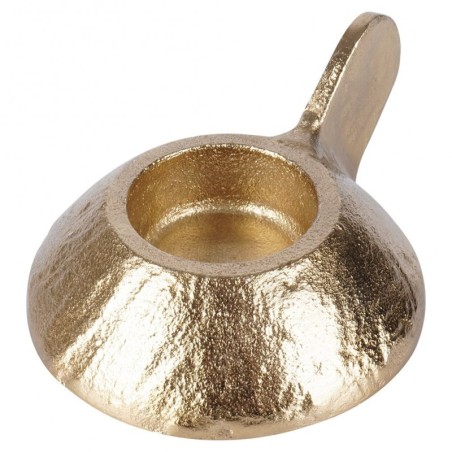 Alumiiniumist küünlajalg kuldne 12x9x5 cm | FreshDesign.ee