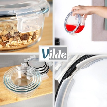 Ümmargused klaasist toidunõud kaane ja tih... | FreshDesign.ee