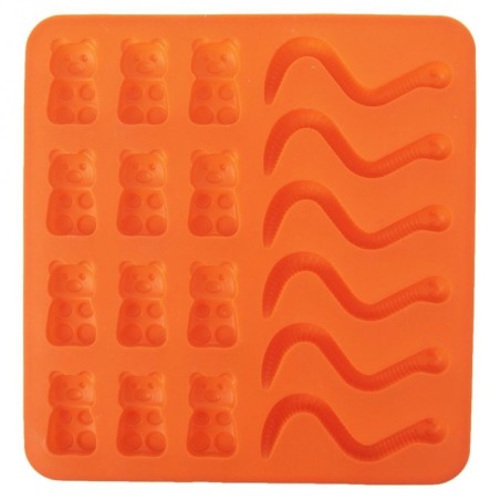 Oranž silikoon-želee vorm