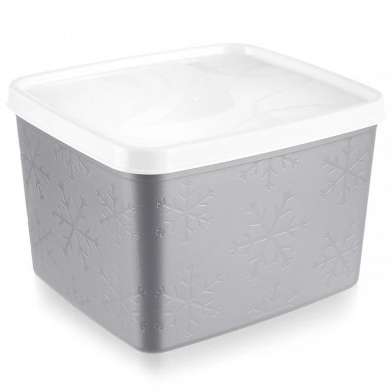 Toidunõu kaanega hall 1, 1 liitrit | FreshDesign.ee