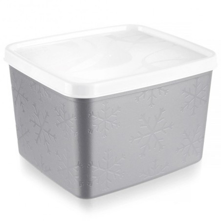 Toidunõu kaanega hall 1, 1 liitrit | FreshDesign.ee