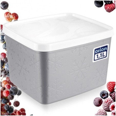 Toidunõu kaanega hall 1, 1 liitrit | FreshDesign.ee