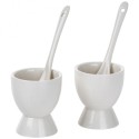 Munatopsid lusikatega, valge portselan, 2 tk. | FreshDesign.ee