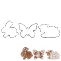 Terasest küpsisevormid bunny butterfly lam... | FreshDesign.ee