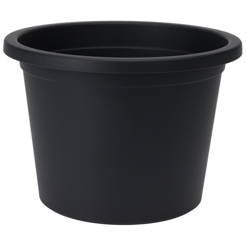 Plastikust aiapott must ümmargune 34 cm | FreshDesign.ee