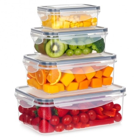 Toidunõud kaane ja tihendiga, 4 tk. | FreshDesign.ee