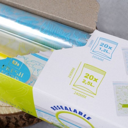 Toidu lukuga kotid 20x1,2 l + 20x2,5 l 40 tk. | FreshDesign.ee