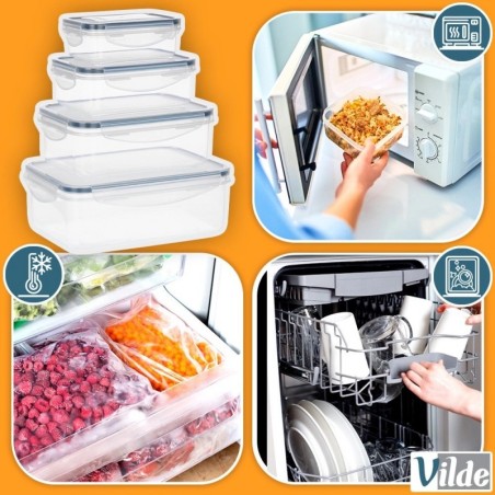 Toidunõud kaane ja tihendiga, 4 tk. | FreshDesign.ee