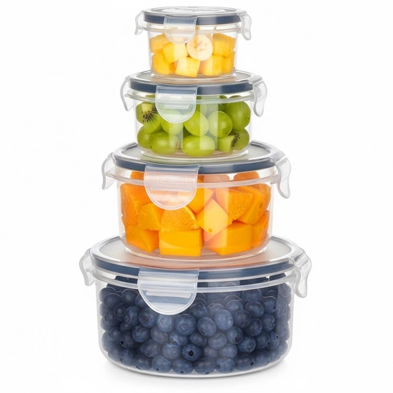 Toidunõud kaane ja tihendiga, 4 tk. | FreshDesign.ee