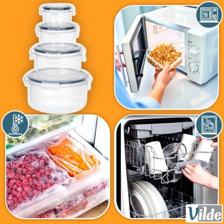 Toidunõud kaane ja tihendiga, 4 tk. | FreshDesign.ee