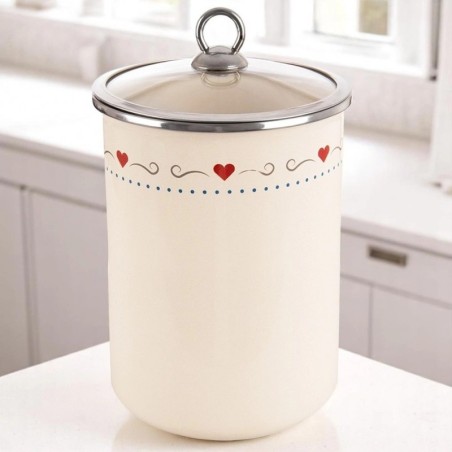 Klaaskaanega emailitud toidunõu TONCA 1, 9 liitrit