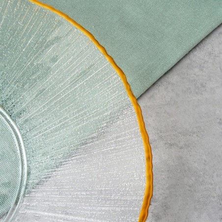 Klaasist magustoidutaldrik kuldne 21 cm | FreshDesign.ee