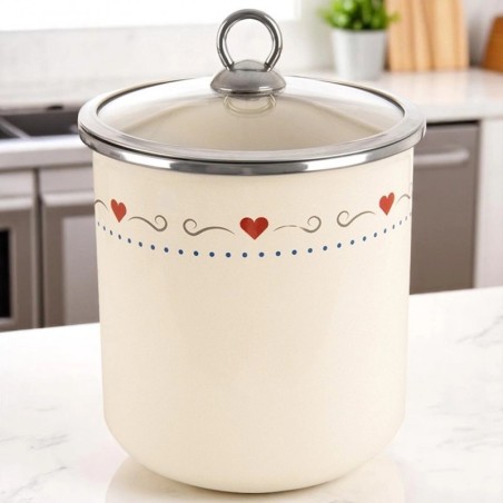 Klaaskaanega emailitud toidunõu TONCA 1, 4 liitrit