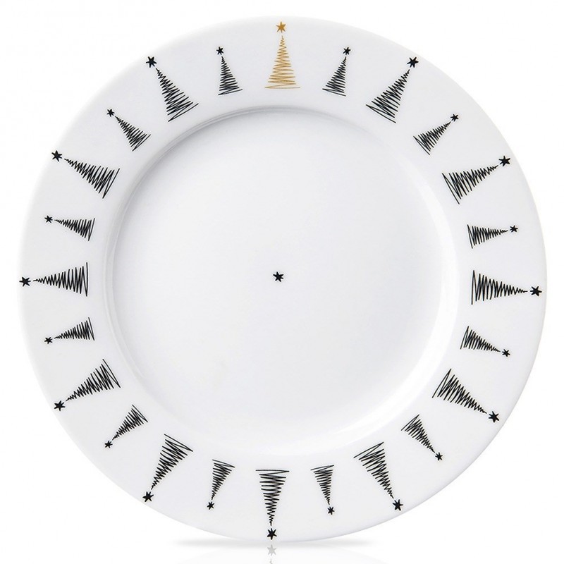 Portselanist magustoidutaldrik JÕULUKUU 20 cm | FreshDesign.ee