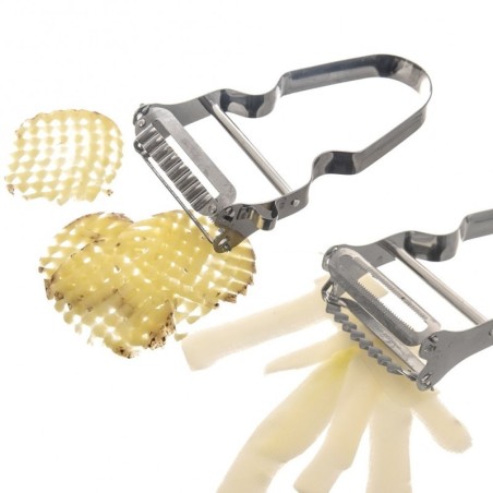 Köögivilja- ja puuviljakoorija, topelt, te... | FreshDesign.ee