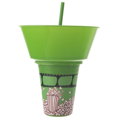 Popkorni tass kausiga roheline 500 ml | FreshDesign.ee