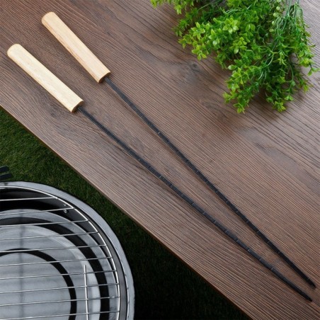 Kebabivardad, metallist, mustad, 48 cm, 2 tk.