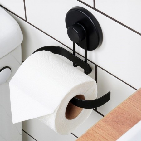 Mustast metallist tualettpaberihoidja iminapaga | FreshDesign.ee