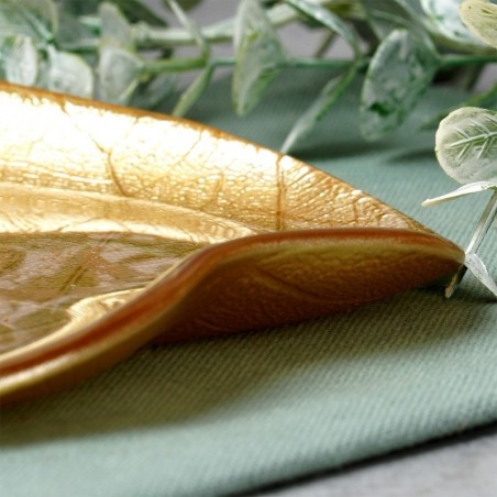 Klaasist serveerimistaldrik kuldleht 18x16 cm | FreshDesign.ee