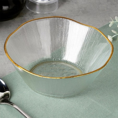 Kuldne klaaskauss 15 cm, 500 ml | FreshDesign.ee