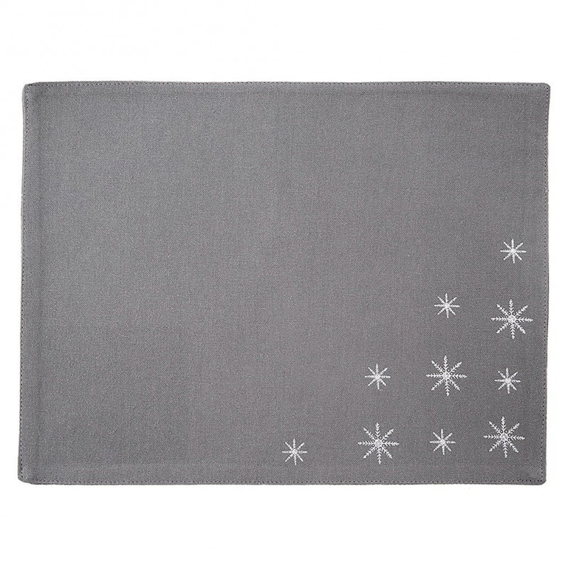 Puuvillane lauamatt Jõuluhall FLAKE 33,5x26 cm | FreshDesign.ee