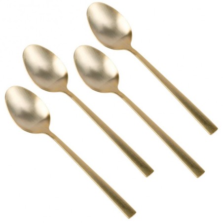 Kuldsed terasest teelusikad 4 tk. | FreshDesign.ee