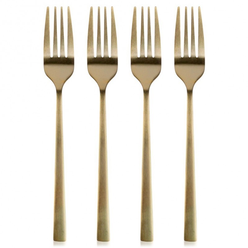 Terasest magustoidukahvlid, kuld, 4 tk. | FreshDesign.ee