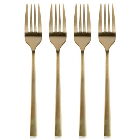 Terasest magustoidukahvlid, kuld, 4 tk. | FreshDesign.ee