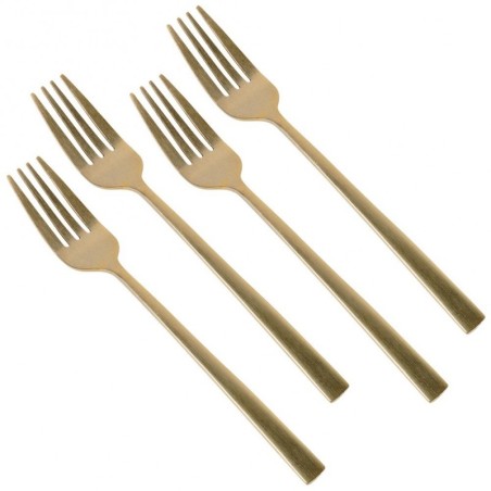 Terasest magustoidukahvlid, kuld, 4 tk. | FreshDesign.ee