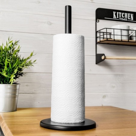 Köögipaberi hoidik metallist must 33 cm | FreshDesign.ee