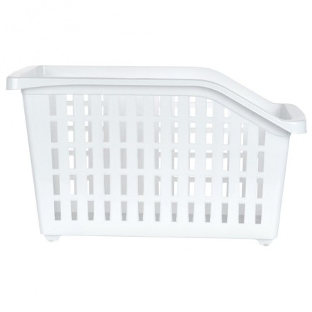 Ratastel hoiukonteiner valge kitsas 13 l | FreshDesign.ee