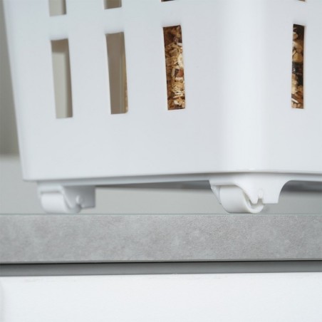 Ratastel hoiukonteiner valge kitsas 13 l | FreshDesign.ee