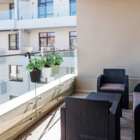 Metallist rõdu lillepott valge 13,5 cm | FreshDesign.ee