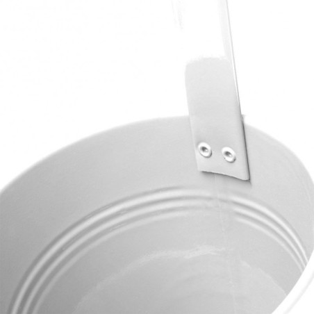 Metallist rõdu lillepott valge 13,5 cm | FreshDesign.ee