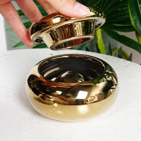 Tuhatoos dolomiidist kuldne ümmargune 11 cm | FreshDesign.ee