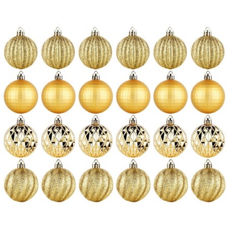 Purunemiskindlad jõuluehted, kuld, 5 cm, 24 tk. | FreshDesign.ee