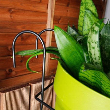 Rõdu lillepotihoidja metallist must | FreshDesign.ee