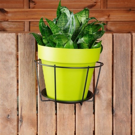 Rõdu lillepotihoidja metallist must | FreshDesign.ee