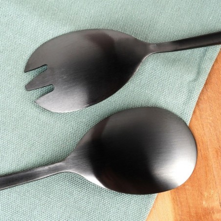 Salati lusikad, teras, must, 23,5 cm, 2 tk. | FreshDesign.ee