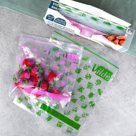 Toidu kotid 20,5x21 cm / 24x29 cm, 40 tk.