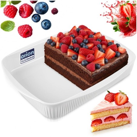 Kuumakindel valge portselannõu 36,5x30x6 c... | FreshDesign.ee