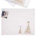 Puuvillane lauamatt Jõulu valge 33,5x26 cm | FreshDesign.ee