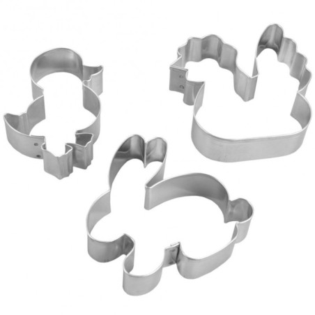 Terasest küpsisevormid Easter 6 cm 3 tk.