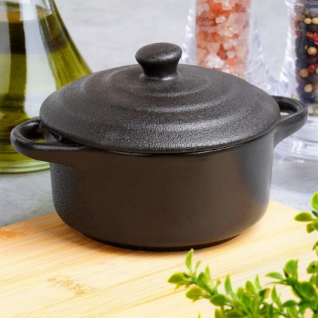 Portselanist kaanega küpsetusnõu, 150 ml