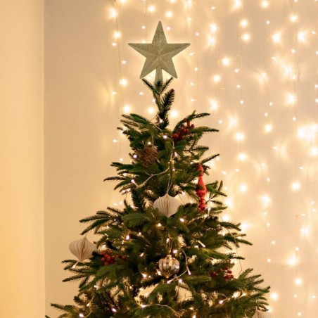 Purunemiskindel jõulukuuse ladvik, kuldne täht, 19 cm