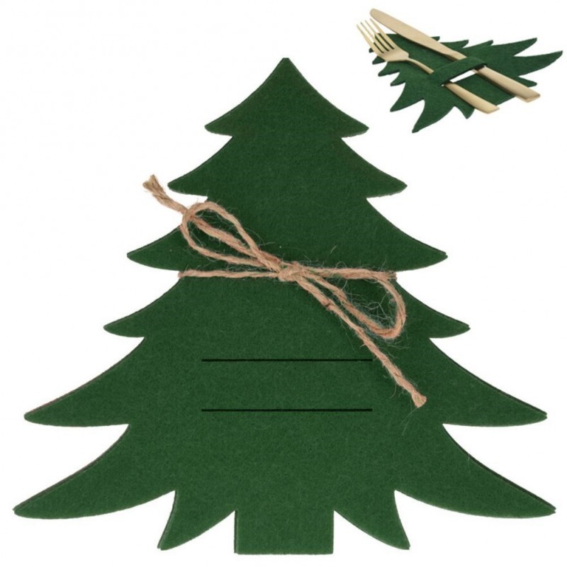 Söögiriistade kate roheline jõulupuu 4 tk. | FreshDesign.ee