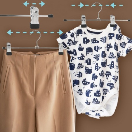 Klambritega metallist riidepuud pükstele, 3 tk. | FreshDesign.ee