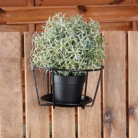 Rõdu lillepotihoidja metallist must | FreshDesign.ee